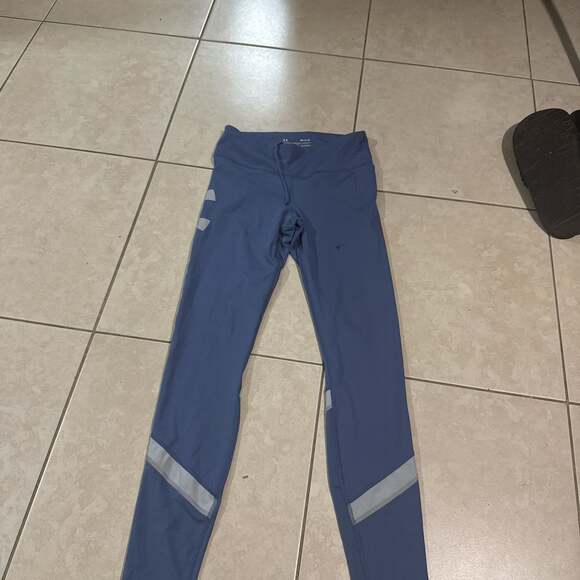 Under Armour Women's Blue HeatGear Leggings - Size M - Picture 1 of 4